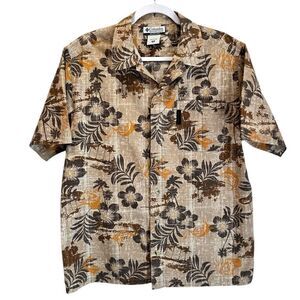 COLUMBIA Men’s Tropical Button Down Shirt Size Medium